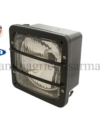 FARO SIMMETRICO ANTERIORE QUADRATO 3 LUCI FISSAGGIO CON MOLLA TRATTORE CARRARO
