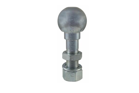 Perno gancio traino a SFERA per RIMORCHIO d.50mm universale non omologato zincato - immagine 2
