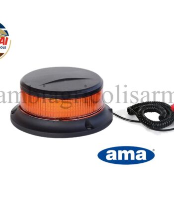 GIROFARO MINI A LED 12-24V BASE MAGNETICA 18 LED LAMPEGGIANTE MACCHINE AGRICOLE